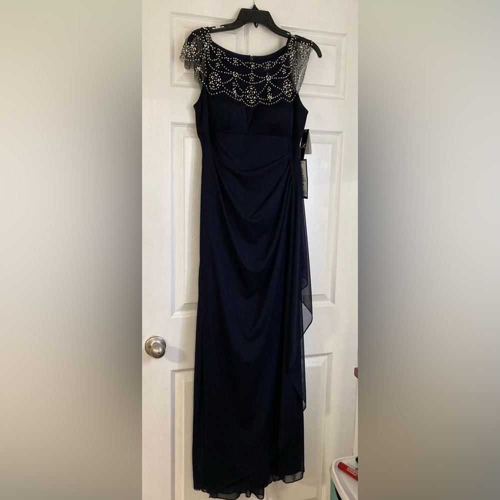 X scape Beaded formal gown